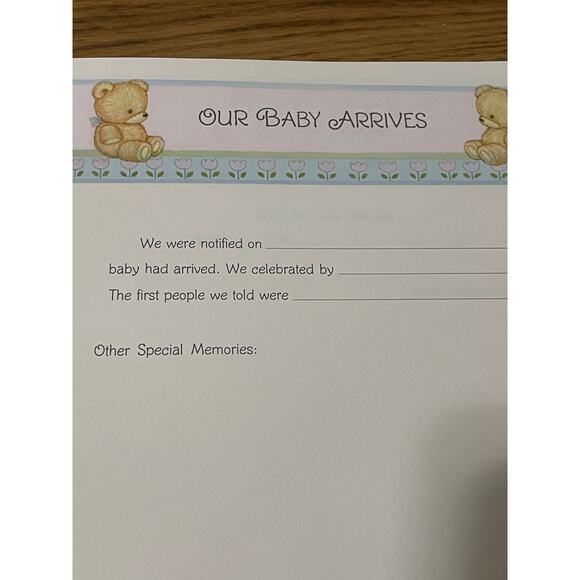 HALLMARK Vintage Our Baby Book Adoption 1982 Keepsake Album Photos Memories - Picture 8 of 9